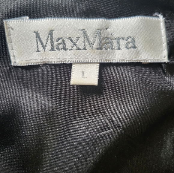 MaxMara Party silk and mesh black dress, size Large - Picture 9 of 10